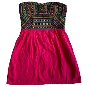 STARING AT STARS Pink Strapless Dress SZ 4